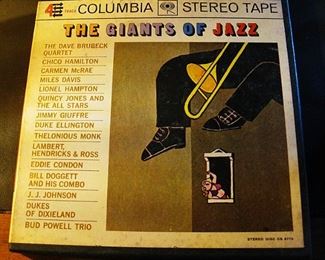 Vintage The Giants of Jazz Reel to Reel Stereo Tape