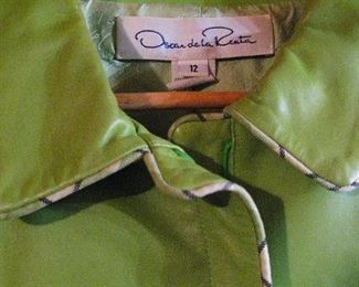 Oscar de la Renta Lamb Leather Ladies Jacket