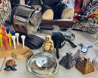 Vintage Pencil Sharpener, Stapler