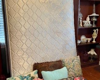 Mattress and Box Springs, Decorative Pillows