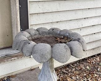 Cement Bird Bath