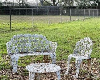 Vintage Cast Aluminum Lawn Furniture 