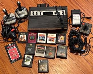 Vintage Sears Tele-Games Gaming System plus Games and Accessories 