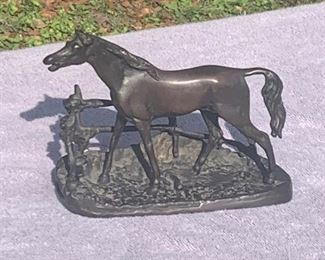 Excellent an Antique Bronze Horse P.J. Mene