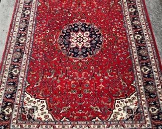 Beautiful CLEAN Kashan Wool Oriental Rug. 8 X 5 1/2’