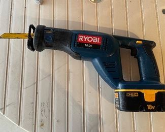 Ryobi 18v Reciprocating Saw w/ Battery (charger not found as yet)