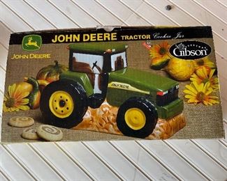 Vintage Gibson John Deere Tractor Cookie Jar