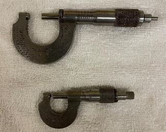 Vintage Starrett No 230 and 576 Micrometers