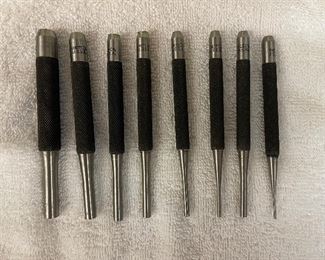 Vintage Starrett Pin Punch Set