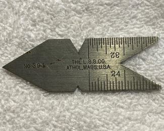 Vintage Starrett Center/Thread Gauge #391