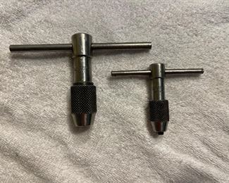 Vintage Starrett T-Handle Tap Wrenches 93A and 93B