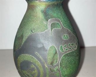Inuit Signed Vase