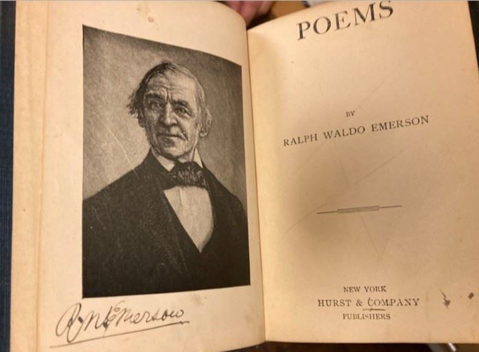 Author signed, Ralph Waldo Emerson!!