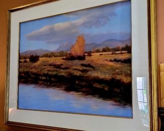 Extra large original pastel landscape