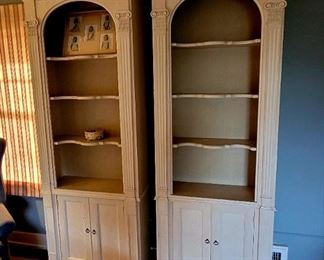 Pair of tall bookcases