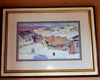 Original snow scene artwork