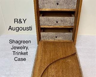 Shagreen Jewelry /  Trinket Case by R&Y Augousti