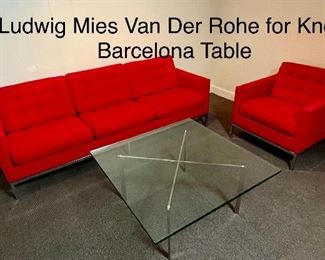 Ludwig Mies Van Der Rohe for Knoll Barcelona Table, c. 1971.  No Scratches