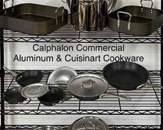 Vint. Calphalon Commercial Aluminum & Cuisinart, Like New