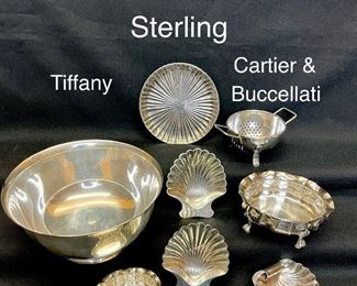 Cartier, Buccellati & Tiffany Sterling