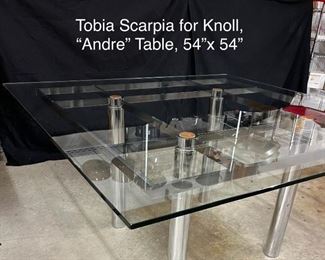 Tobia Scarpia for Knoll "Andre" Table (w/ Custom Pads)