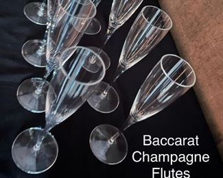 Baccarat  Champagne Flutes