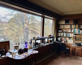 Library with view of Beaver lake