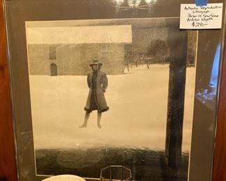 Andrew Wyeth authenticated print