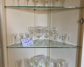 Bubble glass stemware