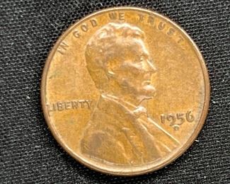 1956 Double D Mint Mark Error Penny