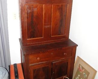 Antique cupboard used as a dresser