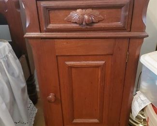 Victorian nightstand/marble top great condition