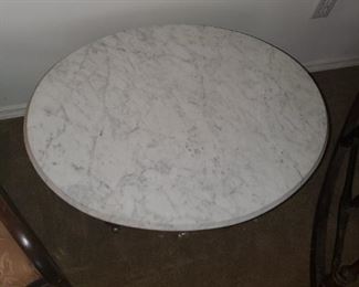 Oval marble top Victoria coffee table 