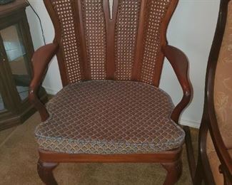 Cane back side chair (left arm needs repair)