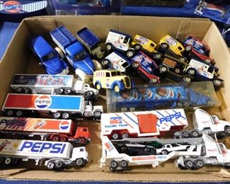 Pepsi die cast cars
