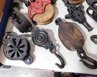 Vintage pulleys