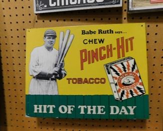 Babe Ruth Tobacco sign