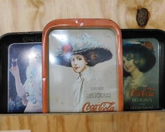 Coca Cola trays