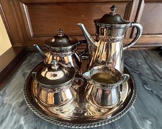 Tea set &  many other plate pieces 