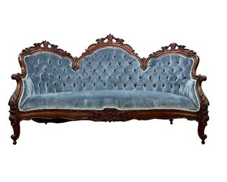 Beautiful Blue Vintage Sofa
