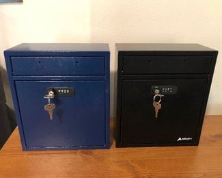 MLC032 Two ADIR Office Metal Locking Boxes