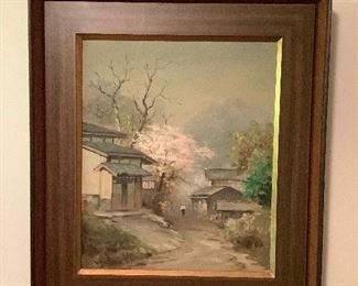 MLC106 Framed Original Japanese Painting