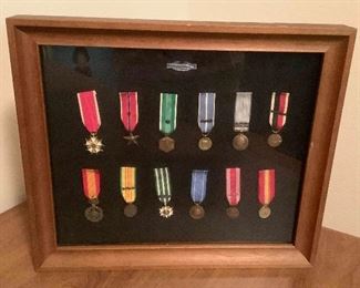 MLC116 Framed Collection Of Military Medals