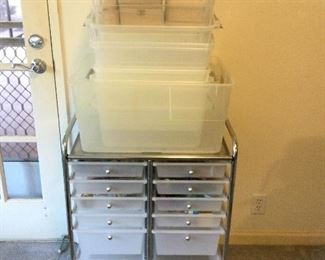 MLC183 Rolling Storage Drawers Cart, Plastic Bins & More!