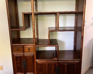 MLC197- Solid Wooden Oriental Shelf Display Cabinet 