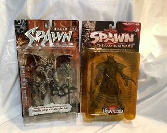 MLC244 Two Vintage Spawn Action Figures