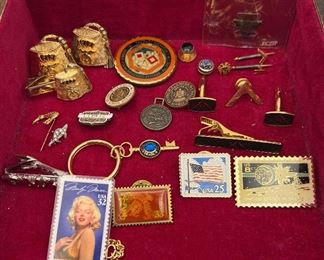 MLC419-Men’s Jewelry Lot With Masonic Themed Items