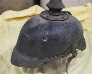 old spike helmet probably German 