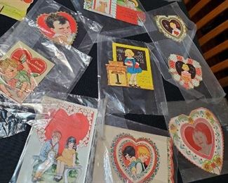 huge collection old Valentines some are German, only a few pictured here there are lots more in the lot. 