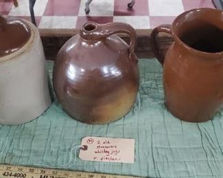 old whiskey jugs, pitcher